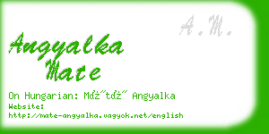 angyalka mate business card